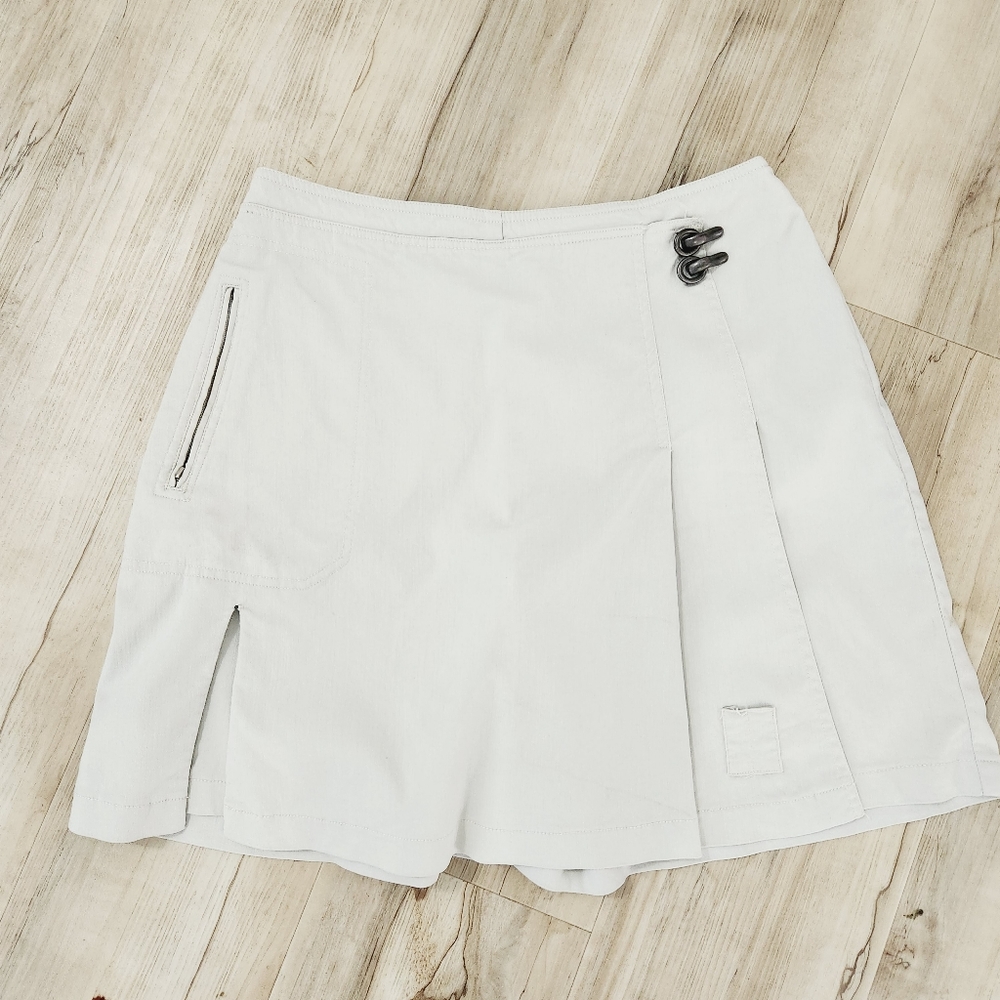 Jamie Sadock Women's 6 Khaki Tan Golf Tennis Skort Skirt Stretch Pockets Shorts